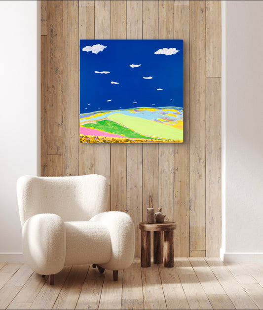 Bas Plateau - Peinture sur Toile