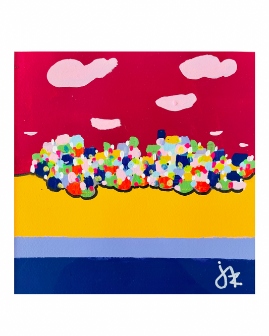 Empinado - Pintura sobre lienzo